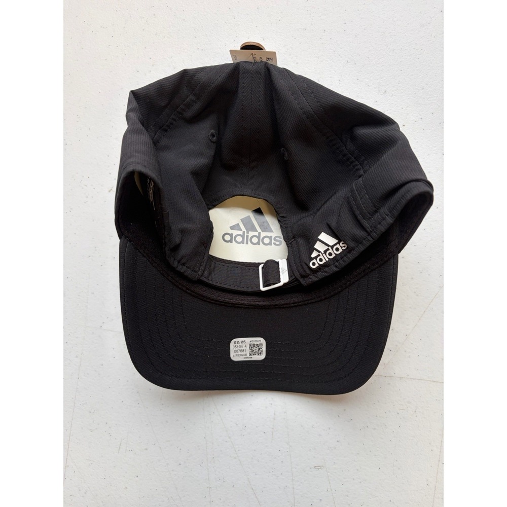 Adidas Cotton Baseball Cap | Black & White | Adjustable - Picture 2 of 2